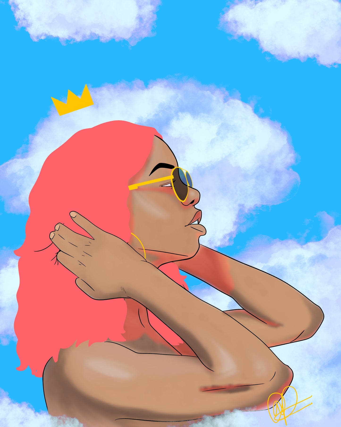 Lauren In Clouds