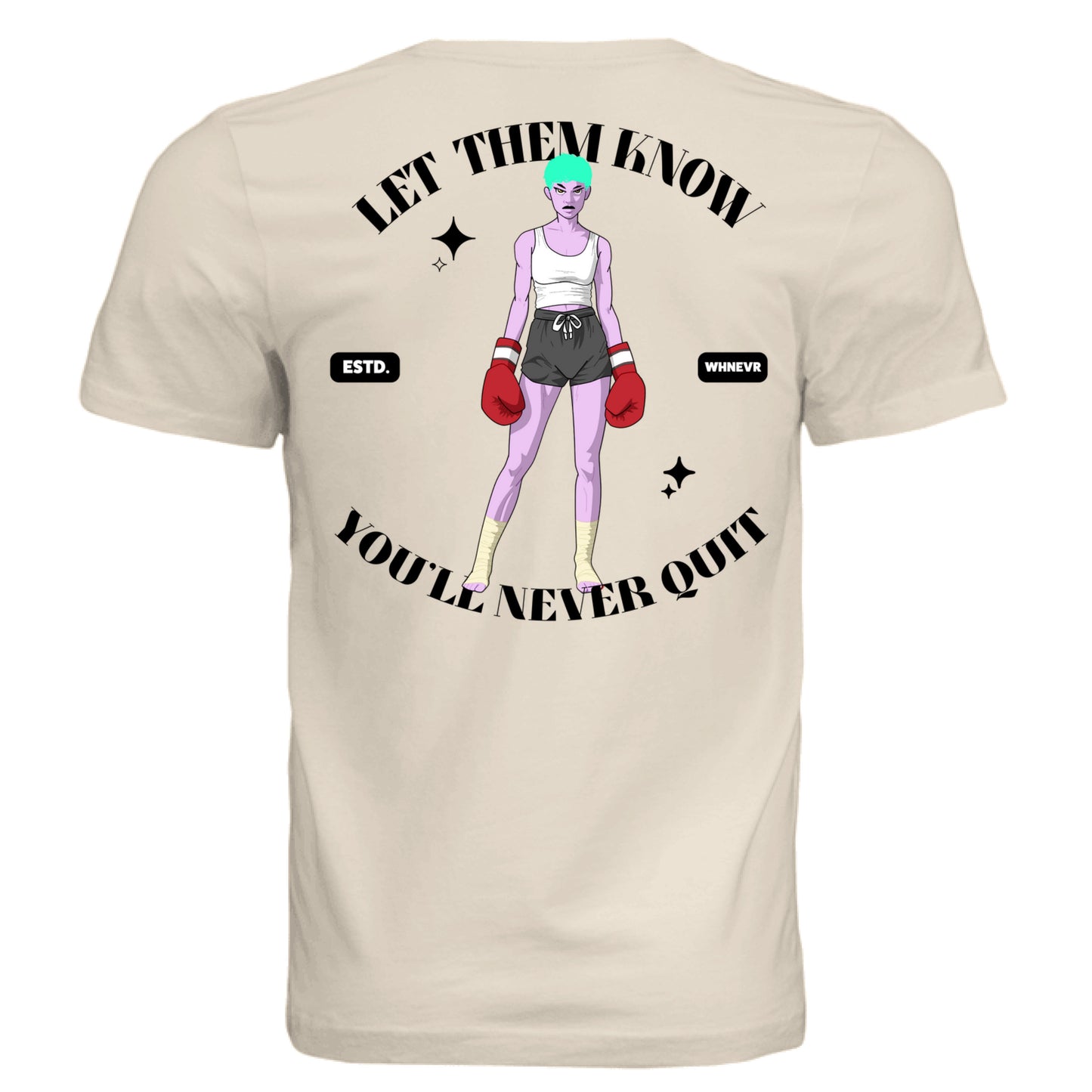 Solid Natural Triblend - BACK