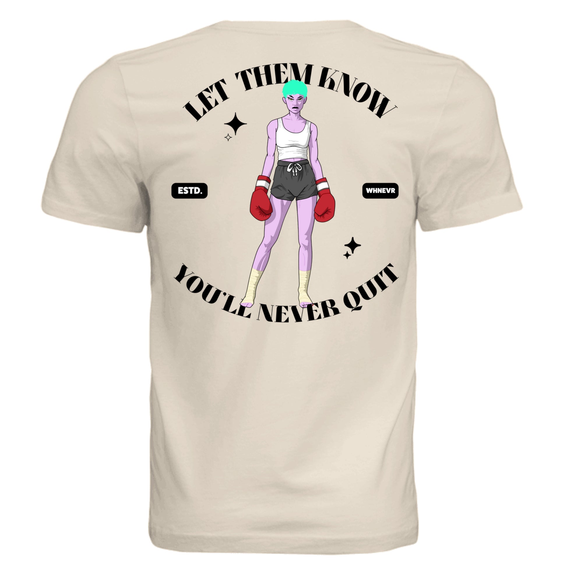 Solid Natural Triblend - BACK